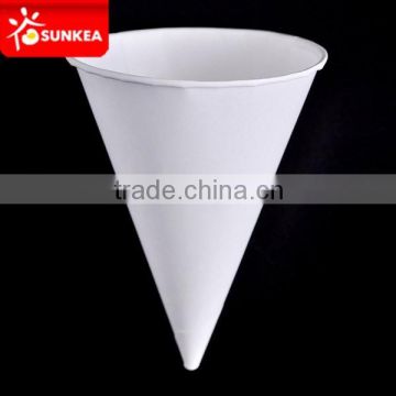 Disposable white paper cone cup for water in airport                        
                                                Quality Choice