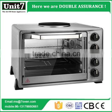 New 2016 China Supplier Kitchen Appliance Price Bread Baking Oven With Hot Plate