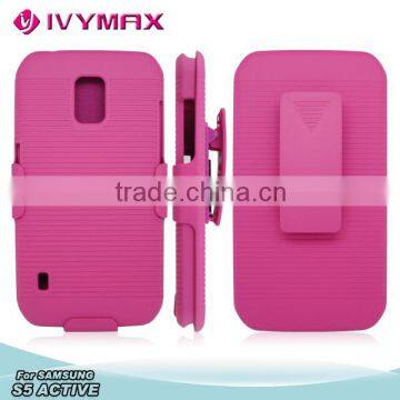 for Samsung S5 active hot pink combo holster