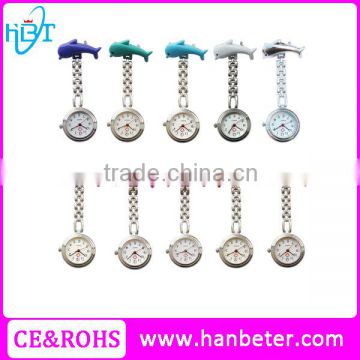 Water resistant new promotional cheap dolphin shape nurse watch