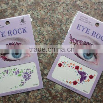 2016 best seller eco-friendly high quality colorful eye temporary tattoo