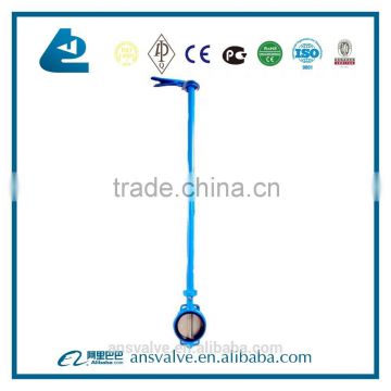 China Manufacturer wafer butterfly valve with extension bar
