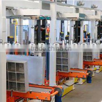 Sunmine branded low labor intensity 8 station upright Refigerator linear layout cabinet foaming production manufacturing line