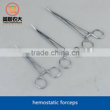 High quality curved artery forcep stainless steel hemostatic clamp / artery clamp