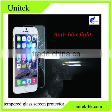 2015 New 0.21mm Anti Blue light 9H Premium Tempered Glass Screen Protector For iPhone 6 / 6 Plus