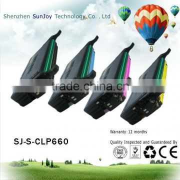 CLP-K660B high quality products color toner cartridge forSamsun Color Laserjet CLP-610ND,CLP-660N,CLP-660ND