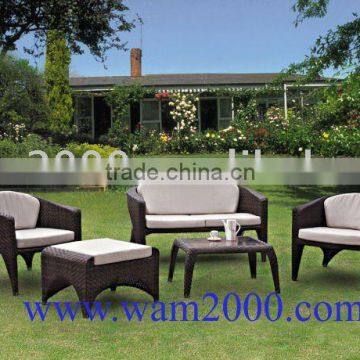 Aluminum PE Wicker sofa set