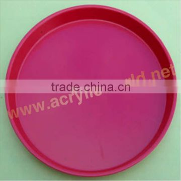 round acrylic drink service tray/ acrylic dust cover/ acrylic serving tray