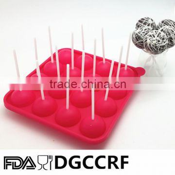 Beautiful and popular silicone cake pop maker lollipop candy mold
