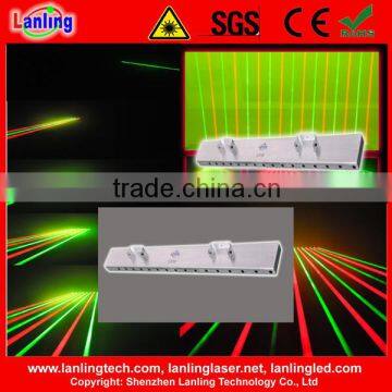 Hot sale-2000mW 8 pcs green and 8 pcs red fat beam laser curtain/fat beam laser net