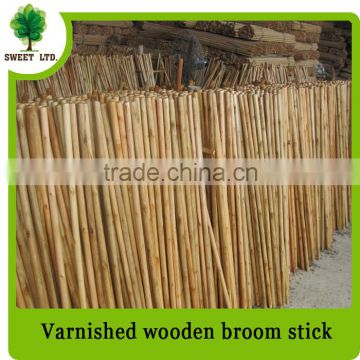 120*3.6cm varnished wooden handle with strong quality for cleaning tool