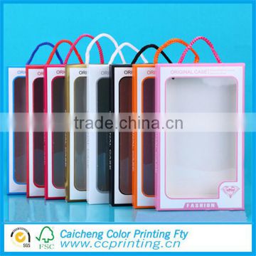 Custom plastic packaging box for cell phone case