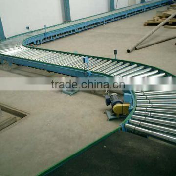curve short roller conveyor with groove roller