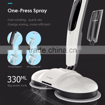 New generation hybrid electric spin mop and floor polisher waxer MOPA380 cordless electric floor mop