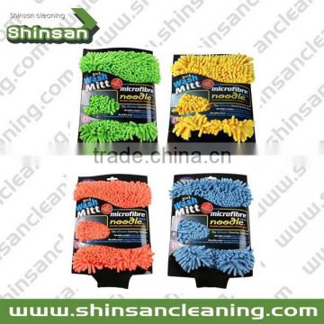 high quality microfiber noodle wash mitt/car wash mitt/Microfiber Chenille Dust Mitt