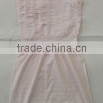 casual cotton seamless lady sleeveless dress