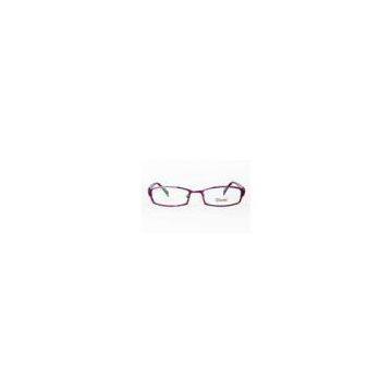 OEM Custom Womens Dixon Optical Frames With Nose Pads , Purple / White , Demo Lens