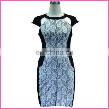 round collar sexy women dress without sleeve