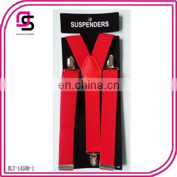 Red colour suspenders for Christmas Holiday