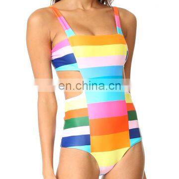 fast delivery one piece swimsuit open sexy custom