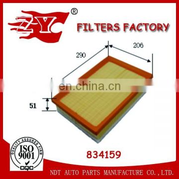 car air filter used for CORSA C (F08, F68) 1.7 OEM NO.834159