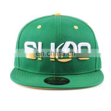 Custom Acrylic 3D Puff Logo Embroidery cotton twill Snapback Cap Hat