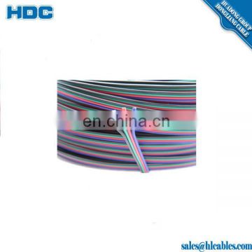 Colorful Flat ribbon cable 22AWG 16AWG 2Pin PVC insulation tinned copper conductor LED application factory price