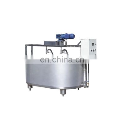 Genyond factory 100-5000L Homogeneous emulsifying Vat Stainless Steel round & elliptical Cheese Vat with high speed agitator