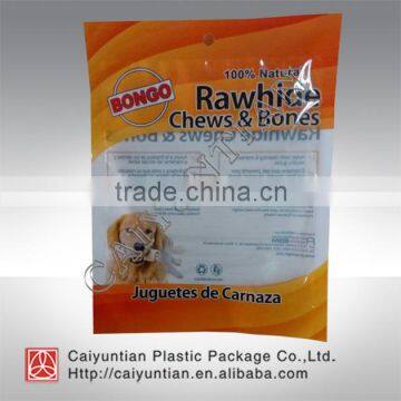 Customized ziplock pet plastic food bags