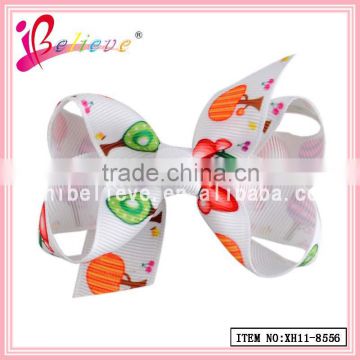 Colourful grosgrain ribbon bow fashion hair jewelry wholesale girls hair bow