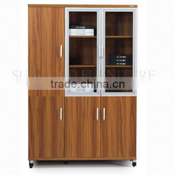 Direct from china furniture modern bookshelf glass book cabinets (SZ-FCB345)