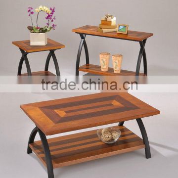 Modern Coffee Table Set/ End Table with Wood Table