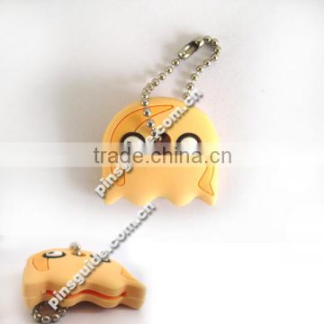 Promotion Customized Fashionable And Colorful Ghost 2D Soft PVC High Quality Key Cover
