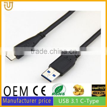 High performance Type-C usb 3.1 usb-c to vga/dvi/hdmi adapter with nickel connector