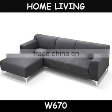2016 simple and fashion L shaped fabric corner sofa for living room