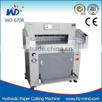Professional Manufacture Hydraulic Paper Cutting Machine ( WD-670R)