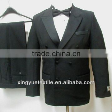 Man's double-breasted formal tuxedo
