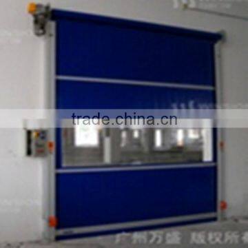 High speed sliding door roll up garage door