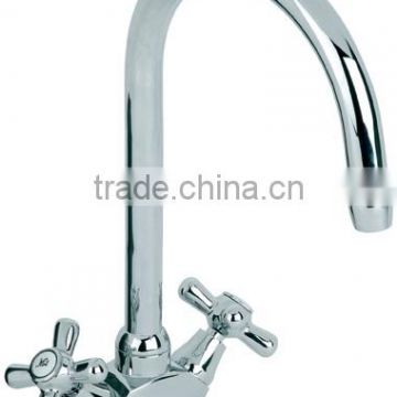 traditional dual handle lever kitchen sink taps