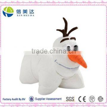 New design Soft and Cuddly Olaf snowman white plush soft pillow