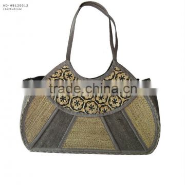 woven bamboo fashion handbag