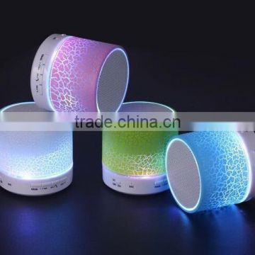 New product 2016 wholesale mini smart flashing LED wireless Bluetooth speaker
