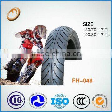 professional factory production 6-8PR tubeless motorcycle tyre 130/70-17