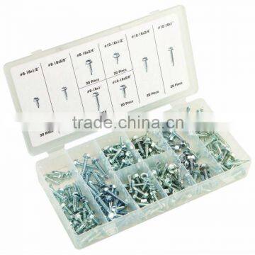 200 Piece Self-Drilling Screw Assortment