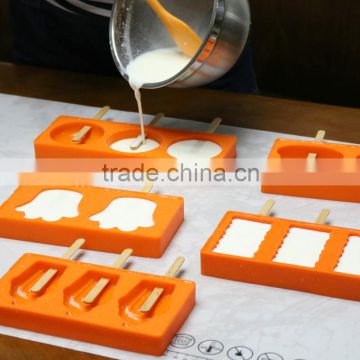 Silicone Ice Pop Mold Popsicles Mould Ice Cream Makers Push Up Ice Cream Jelly Lolly Pop For Popsicle