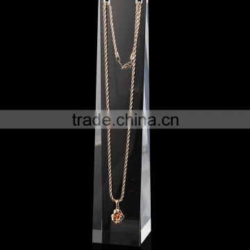 Customize size clear acrylic nacklace jewelry display block rack