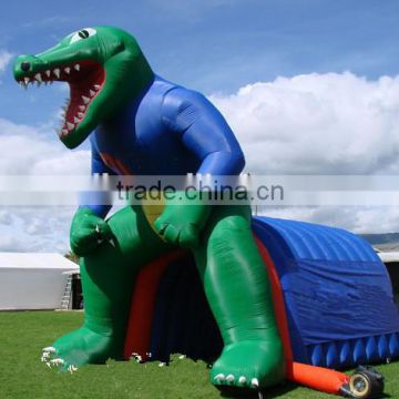 football tunnel inflatable mascot/kids outdoor play tunnel