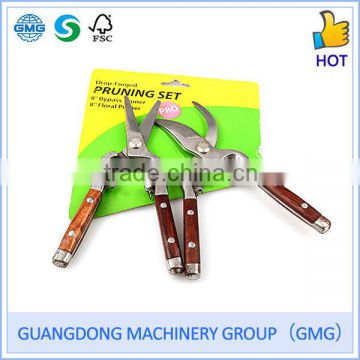 Stainless Steel Wooden Handle Shears/Garden Tools (GMG)