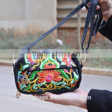 Ladies mini messenger bag canvas woman bags/wallet with belt Ethnic Bags Ethnic Ladies Handbags