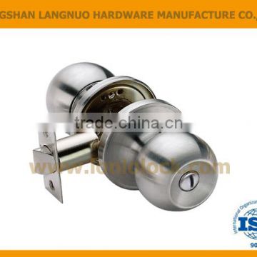 2016 North & South America Market entrance polish brass finish tubular door Knob locks